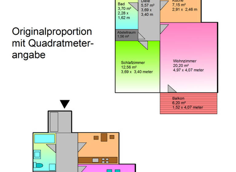 Wohnung zur Miete 540 € 2 Zimmer 60 m² Geschoss 7/8 frei ab 01.06.2026 Königsbergerstraße 22 Haidenhof-Nord Passau 94036