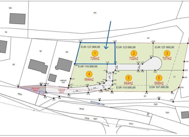 Grundstück zum Kauf 127.000 € 726 m² Grundstück Hauptstraße Nußbach 4542
