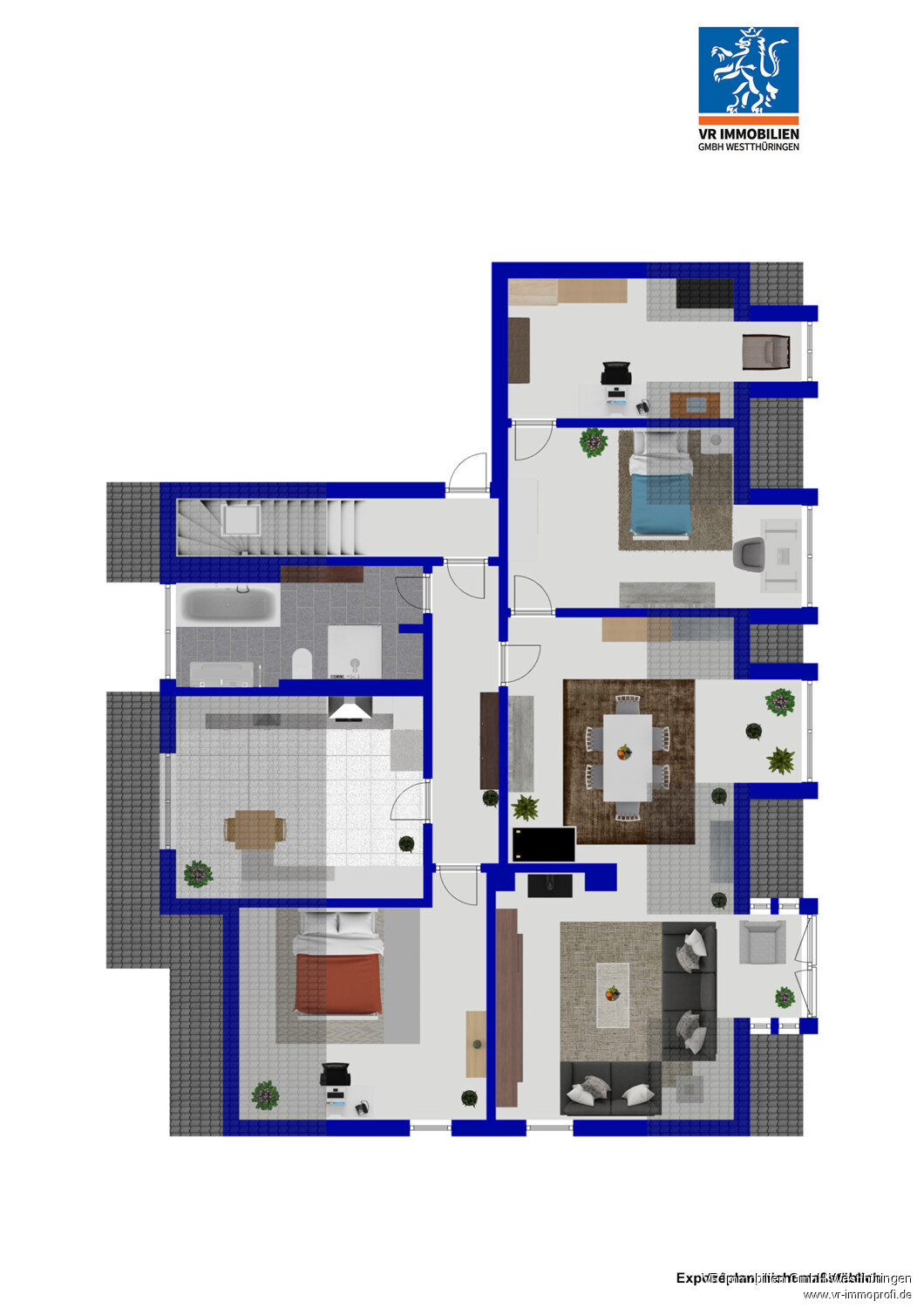 Wohnung zum Kauf 139.000 € 3,5 Zimmer 115,7 m²<br/>Wohnfläche 2.<br/>Geschoss Weststadt Gotha 99867