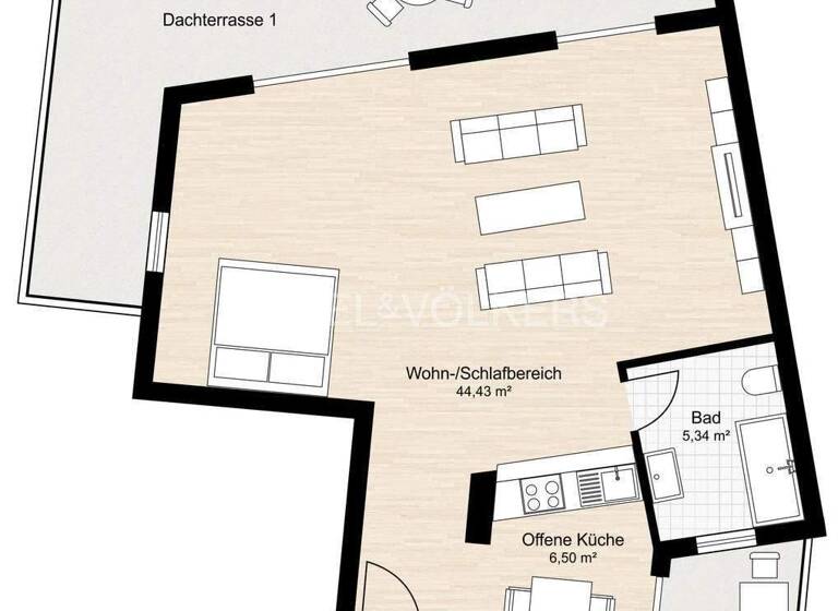 Studio zum Kauf 189.000 € 1 Zimmer 56,3 m² 2. Geschoss Kaltenkirchen 24568