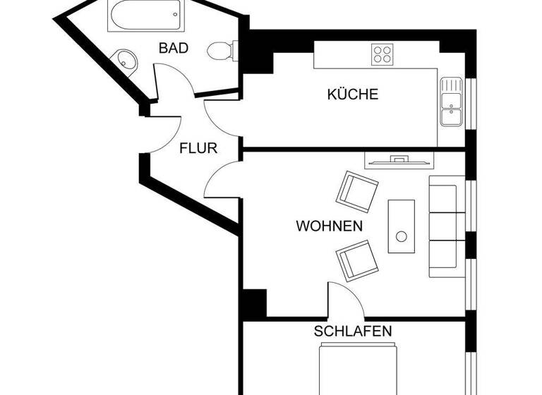 Wohnung zum Kauf als Kapitalanlage geeignet 125.000 € 2 Zimmer 48,2 m² Schönefeld-Abtnaundorf Leipzig 04347