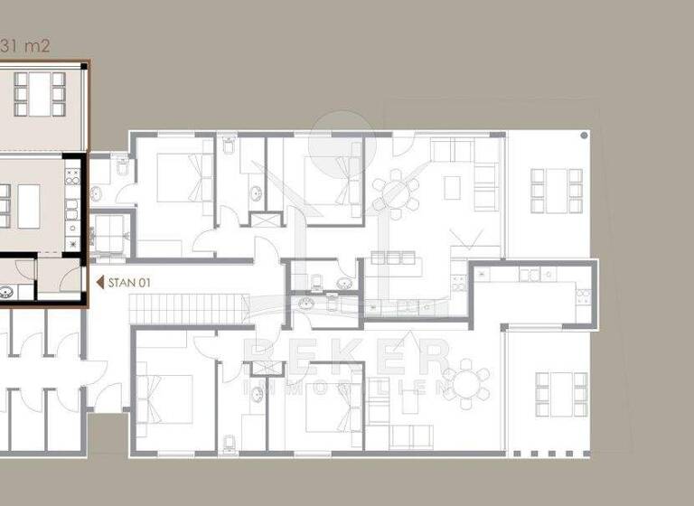 Wohnung zum Kauf - Erstbezug 299.000 € 3 Zimmer 73,8 m² EG Privlaka 23233