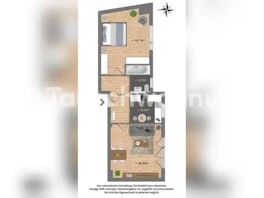 Terrassenwohnung zur Miete Tauschwohnung 900 € 2 Zimmer 56 m² 2. Geschoss Steglitz Berlin 12167