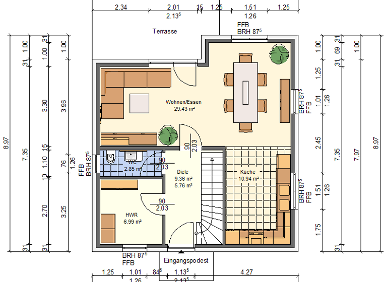 Villa zum Kauf 496.734 € 3 Zimmer 120 m² 465 m² Grundstück Lehnitz Oranienburg 16515