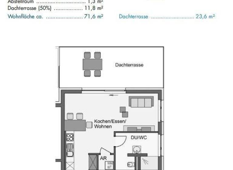 Wohnung zur Miete - Erstbezug 850 € 2 Zimmer 71,6 m² 2. Geschoss frei ab 01.04.2026 Weipertshofen Stimpfach / Weipertshofen 74597