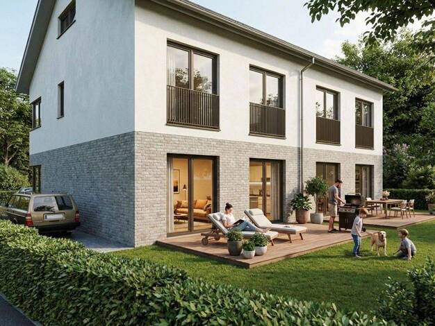 Doppelhaushälfte zum Kauf - Erstbezug provisionsfrei 618.850 € 5 Zimmer 184 m² 360 m² Grundstück frei ab 31.07.2027 Holzen Dortmund 44267
