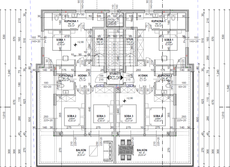 Wohnung zum Kauf 780.000 € 4 Zimmer 1. Geschoss Krk 51500