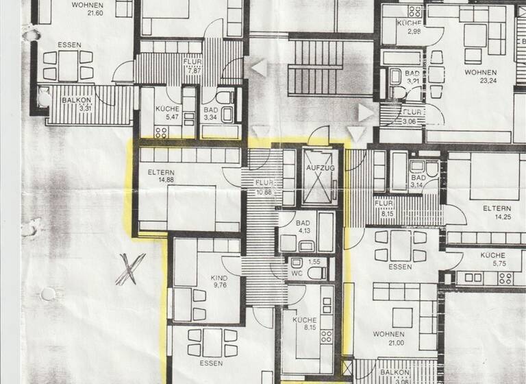 Wohnung zum Kauf 310.000 € 3 Zimmer 74,7 m² 1. Geschoss Möhringen Stuttgart 70567