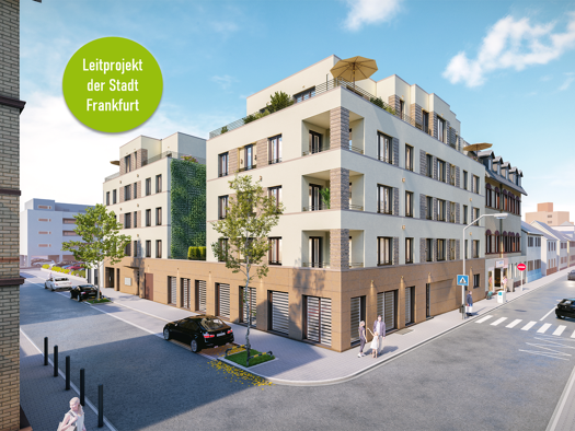 Wohnung zum Kauf - Erstbezug provisionsfrei 265.000 € 2 Zimmer 44,4 m² 1. Geschoss frei ab sofort Wasgaustraße 19 Unterliederbach Frankfurt am Main 65929