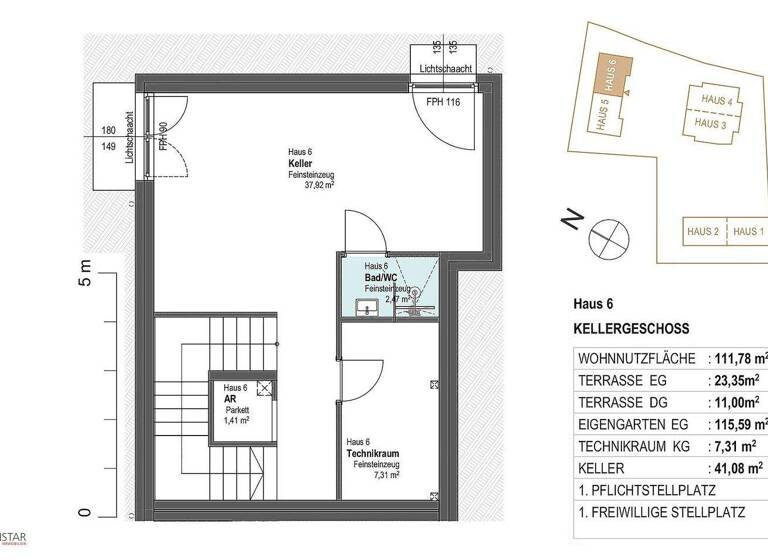 Doppelhaushälfte zum Kauf - Erstbezug 899.000 € 5 Zimmer 112 m² frei ab 01.04.2026 Klosterneuburg 3400