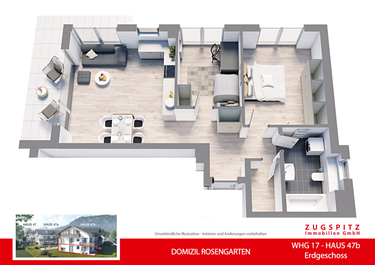 Terrassenwohnung zum Kauf 787.000 € 3 Zimmer 81,2 m²<br/>Wohnfläche EG<br/>Geschoss Garmisch Garmisch-Partenkirchen 82467