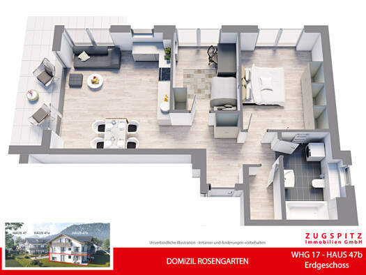 Terrassenwohnung zum Kauf - Erstbezug 787.000 € 3 Zimmer 81,2 m² EG Garmisch Garmisch-Partenkirchen 82467