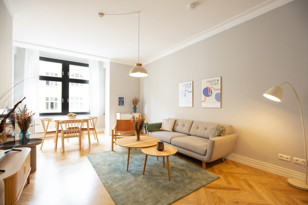 Wohnung zur Miete Wohnen auf Zeit 2.225 € 2 Zimmer 50 m²<br/>Wohnfläche 11.10.2024<br/>Verfügbarkeit Modersohnstraße Friedrichshain Berlin 10245