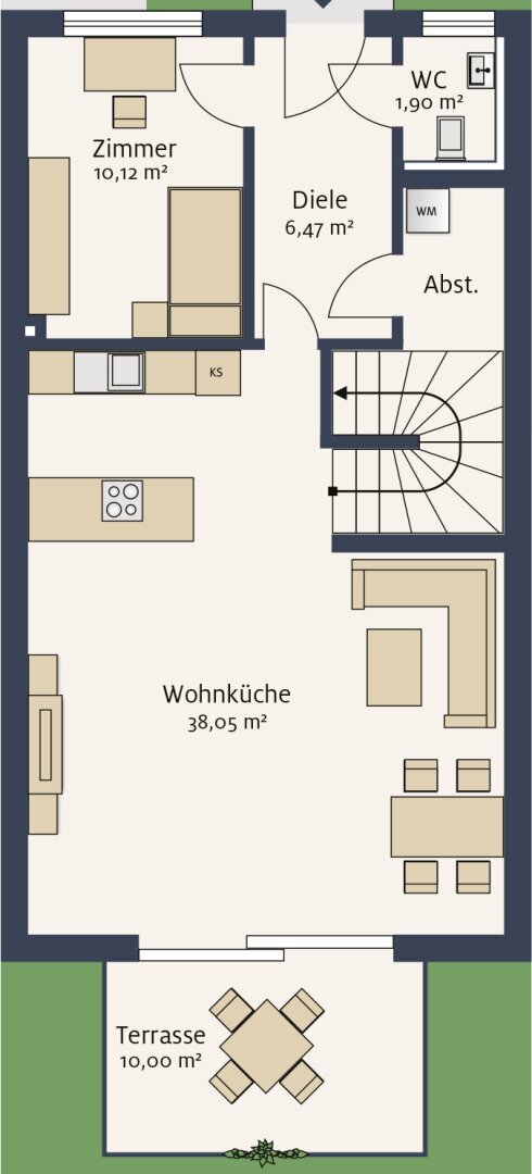 Reihenmittelhaus zum Kauf 540.000 € 5 Zimmer 121,7 m²<br/>Wohnfläche 141 m²<br/>Grundstück Sooß 2504