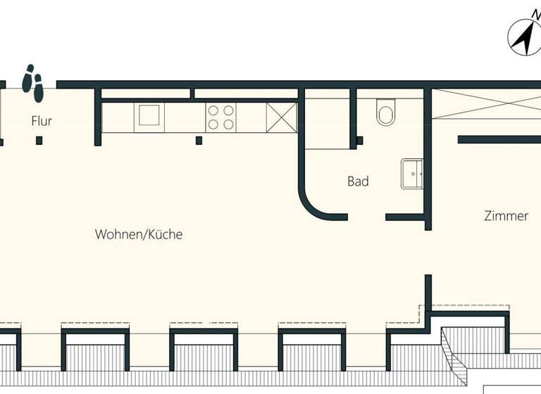 Wohnung zur Miete 470 € 2 Zimmer 56 m² 4. Geschoss frei ab 01.03.2026 Marktplatz 3 Flöha 09557