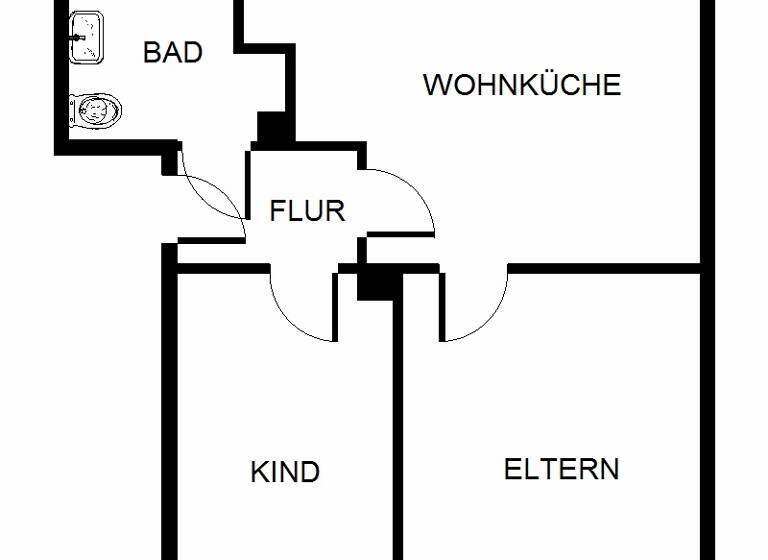 Wohnung zur Miete 359 € 2 Zimmer 46,2 m² 1. Geschoss Paschenbergstraße 82 Stadtmitte Herten 45699