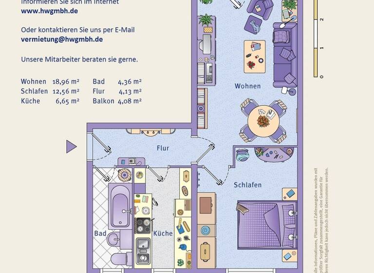 Wohnung zur Miete 351 € 2 Zimmer 50,1 m² 4. Geschoss frei ab 01.07.2026 Uranusstraße 15 Trotha Halle 06118