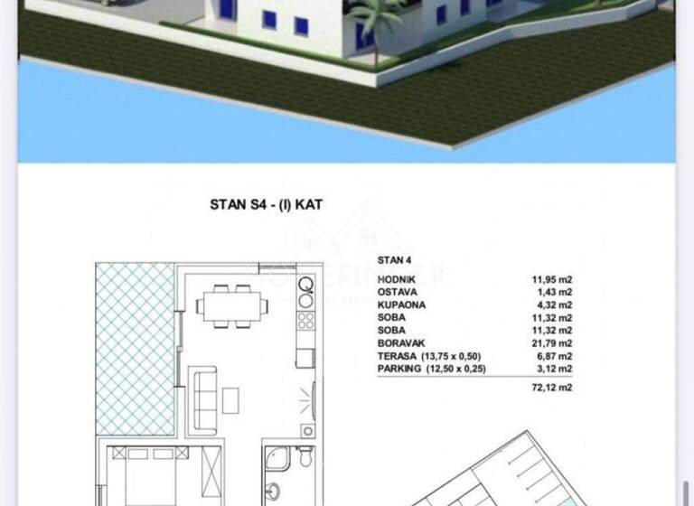 Wohnung zum Kauf 220.000 € 3 Zimmer 72 m² 1. Geschoss Pag Pag