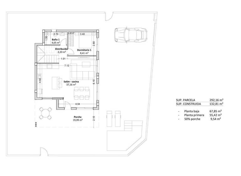 Villa zum Kauf provisionsfrei 745.000 € 5 Zimmer 132 m² 292 m² Grundstück Calle NORTE Pilar de la Horadada 03191
