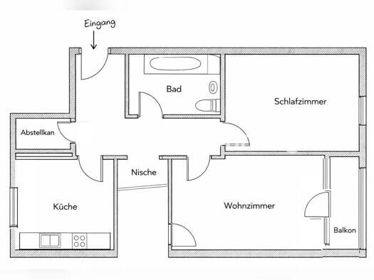 Wohnung zur Miete Tauschwohnung 270 € 2 Zimmer 60 m² EG Am Wald Taufkirchen 82024