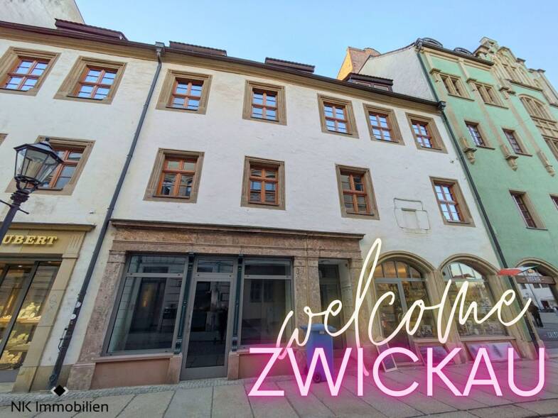 Laden zur Miete 900 € 2 Zimmer 73,5 m² Verkaufsfläche Hauptmarkt 2 Innenstadt 111 Zwickau 08056