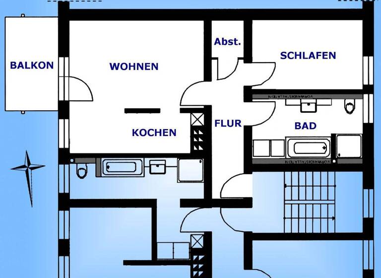 Wohnung zur Miete 360 € 2 Zimmer 55 m² 3. Geschoss Salzweg 59 Greiz 07973