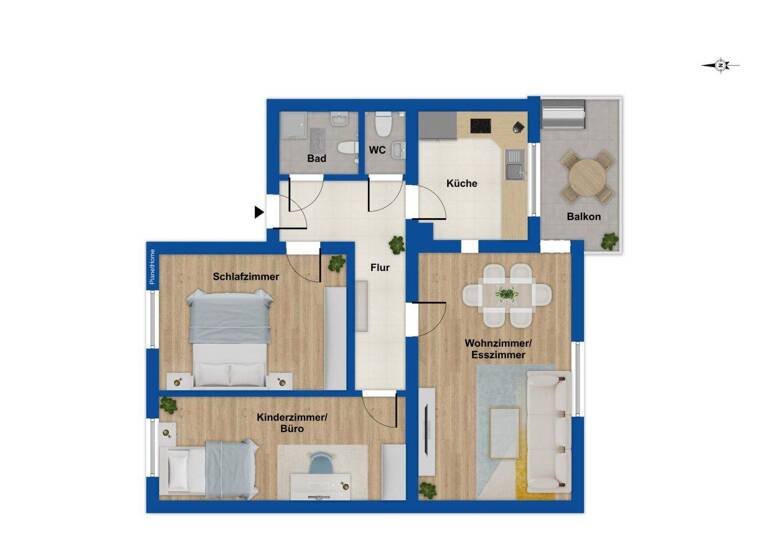 Wohnung zum Kauf 250.000 € 3 Zimmer 73 m² Schwieberdingen 71701