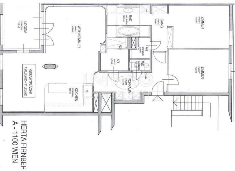 Terrassenwohnung zur Miete 1.595 € 3 Zimmer 120 m² Wien 1100