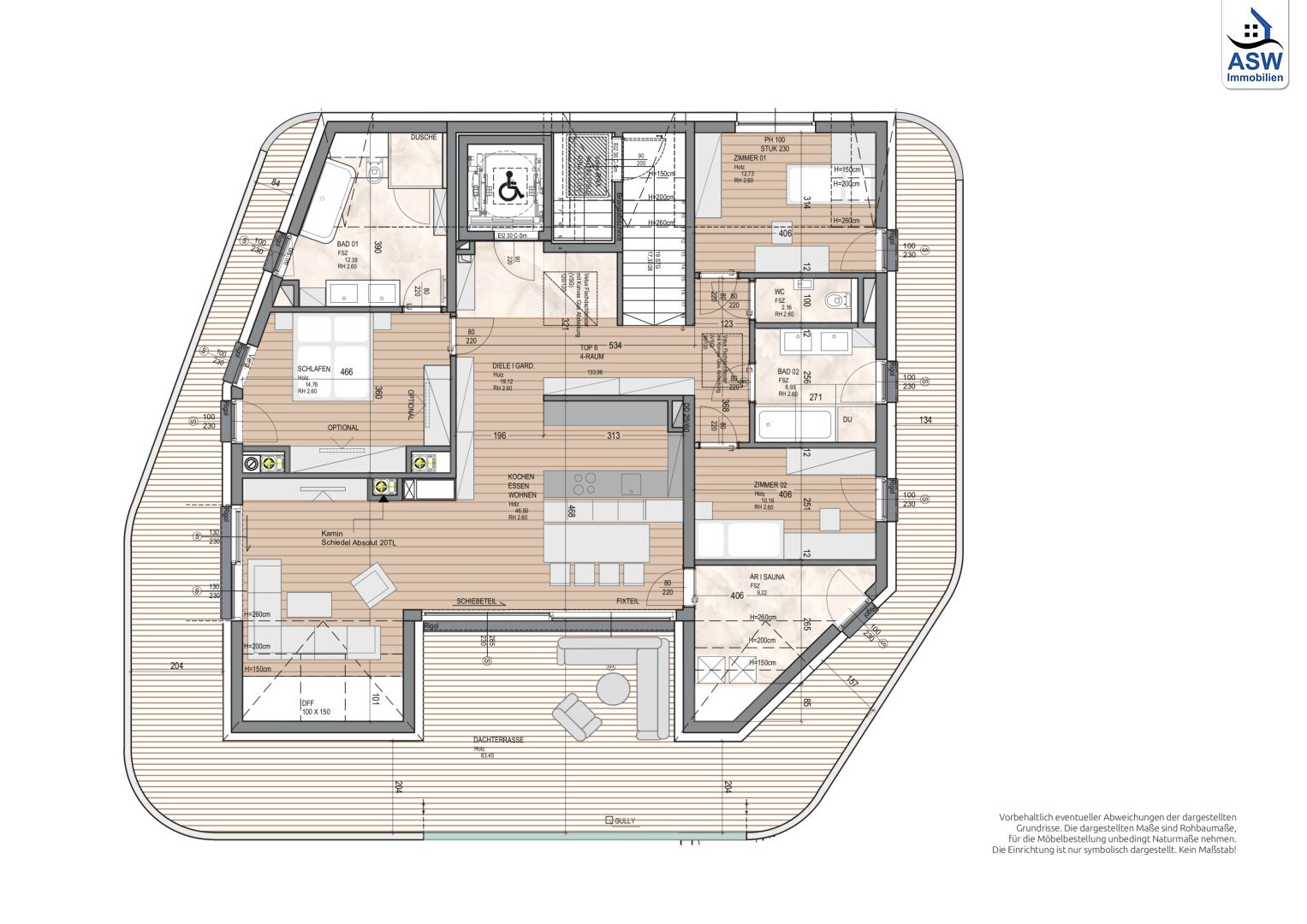 Penthouse zum Kauf 1.290.000 € 4 Zimmer 134 m²<br/>Wohnfläche Spazenhofstraße Pöstlingberg Linz 4040