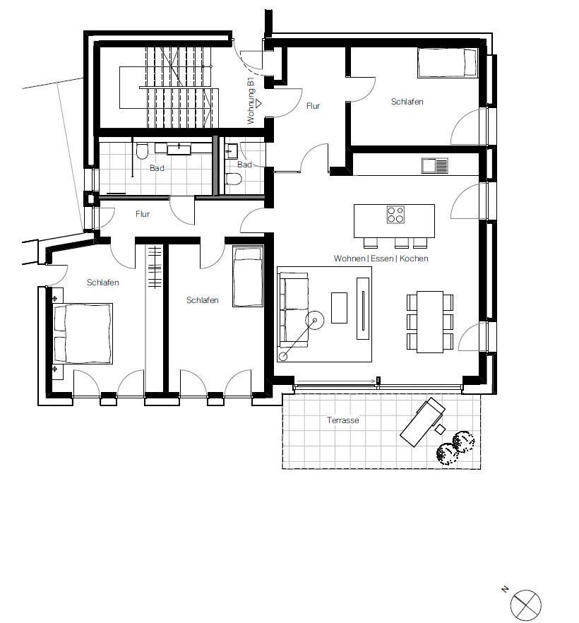 Wohnung zur Miete 1.663 € 4 Zimmer 127,9 m²<br/>Wohnfläche 1.<br/>Geschoss 01.02.2025<br/>Verfügbarkeit Stephanusweg 10a Eggeweg Bielefeld 33617