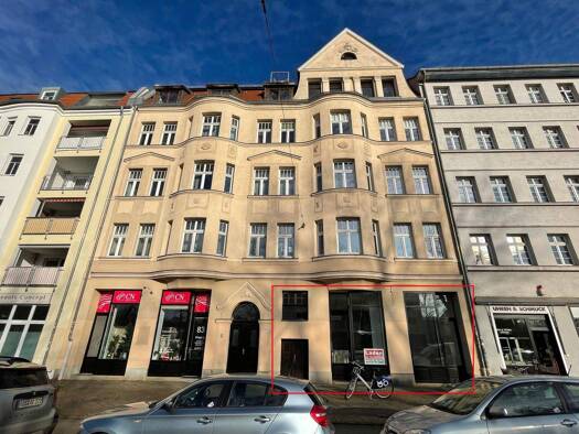 Laden zur Miete provisionsfrei 1.265 € 3 Zimmer 110 m² Verkaufsfläche Stötteritzer Straße 83 Reudnitz-Thonberg Leipzig 04317