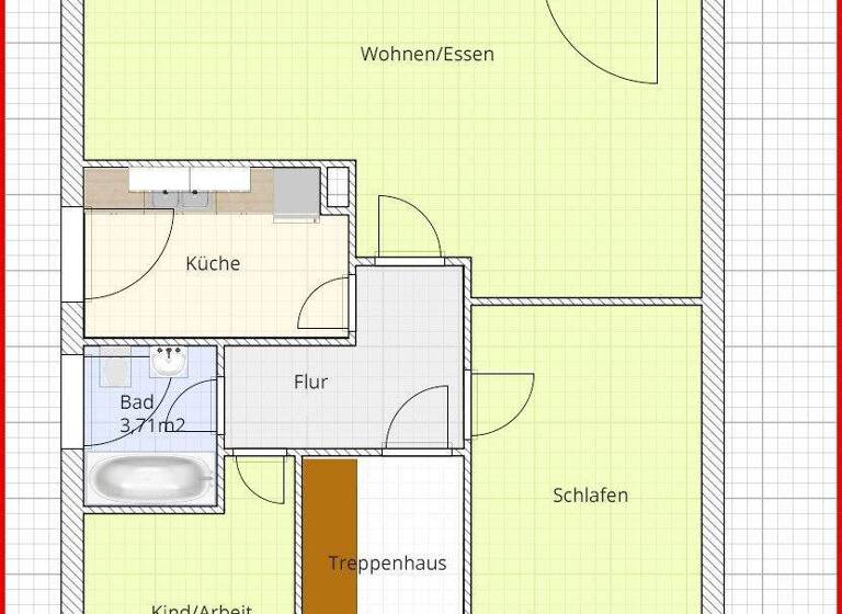 Wohnung zur Miete 625 € 2,5 Zimmer 64,7 m² 1. Geschoss frei ab 01.04.2026 Käthe-Kollwitz-Straße 5 Itzehoe 25524