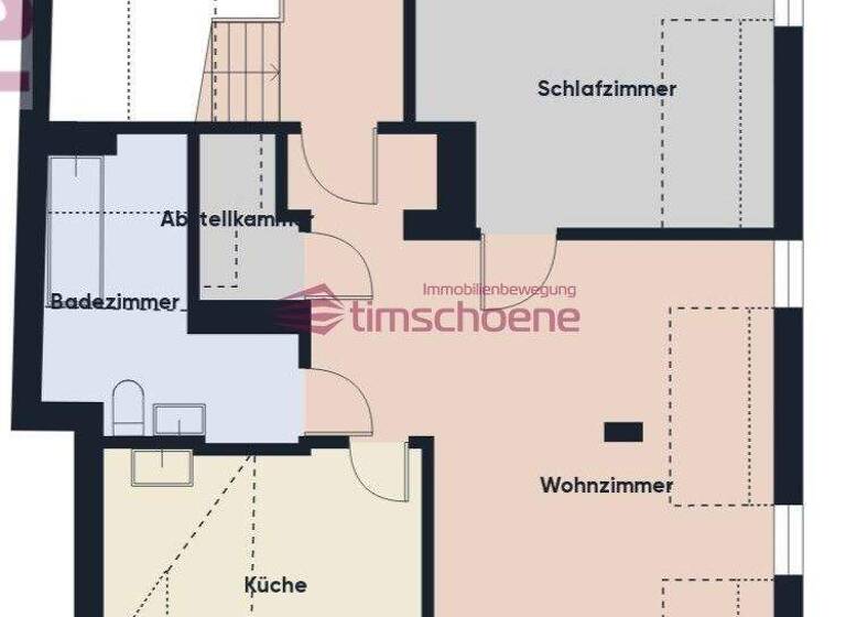 Wohnung zur Miete 550 € 2,5 Zimmer 64,7 m² 2. Geschoss frei ab 01.06.2026 Ilmenau 98693