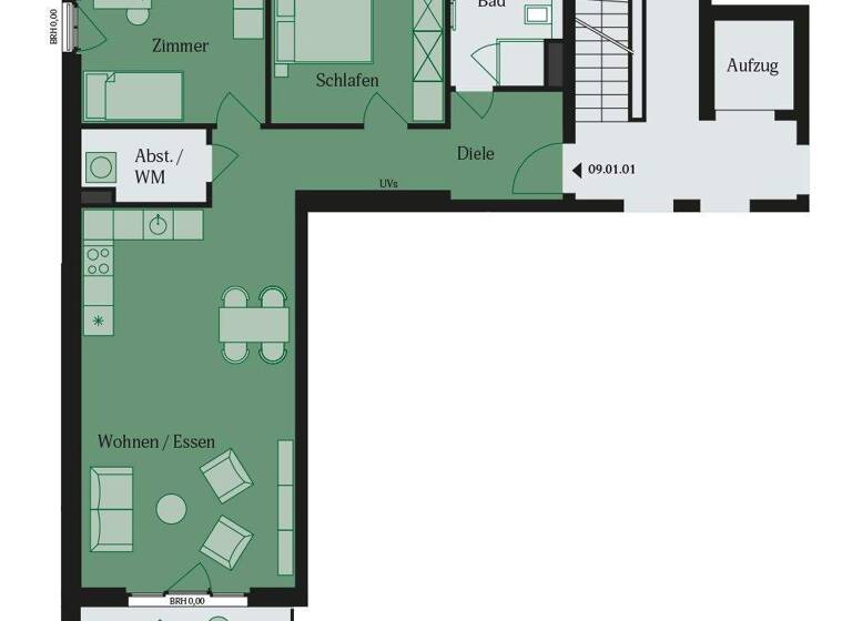 Wohnung zur Miete - Erstbezug 1.355 € 3 Zimmer 84,9 m² Bischof-Ketteler-Str. 24 Lämmerspiel Mühlheim 63165