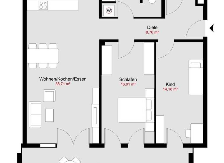 Wohnung zum Kauf 760.000 € 3 Zimmer 95,8 m² 3. Geschoss Ramersdorf-Perlach München 81737