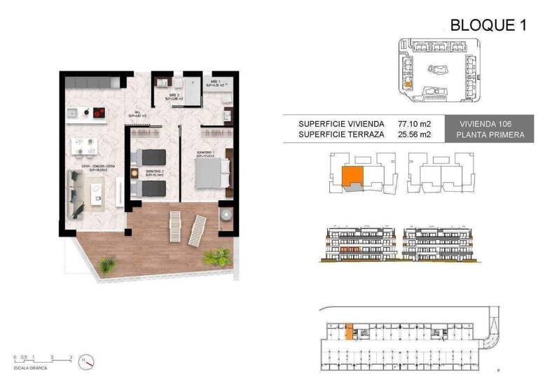 Wohnung zum Kauf - Erstbezug provisionsfrei 293.000 € 3 Zimmer 77 m² Torrevieja