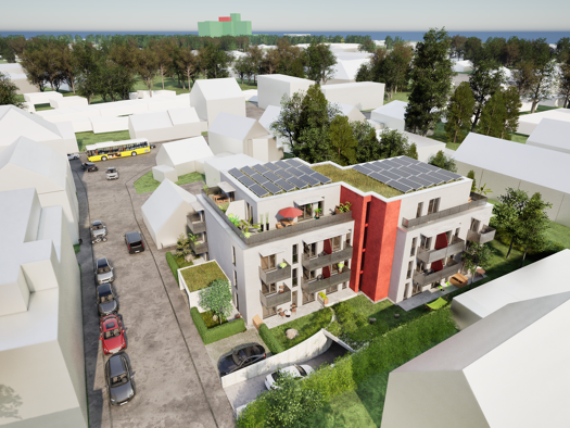 Studio zum Kauf - Neubau provisionsfrei als Kapitalanlage geeignet 205.900 € 1 Zimmer 26,4 m² Markgrafenstraße 50 Kriegshaber Augsburg 86156