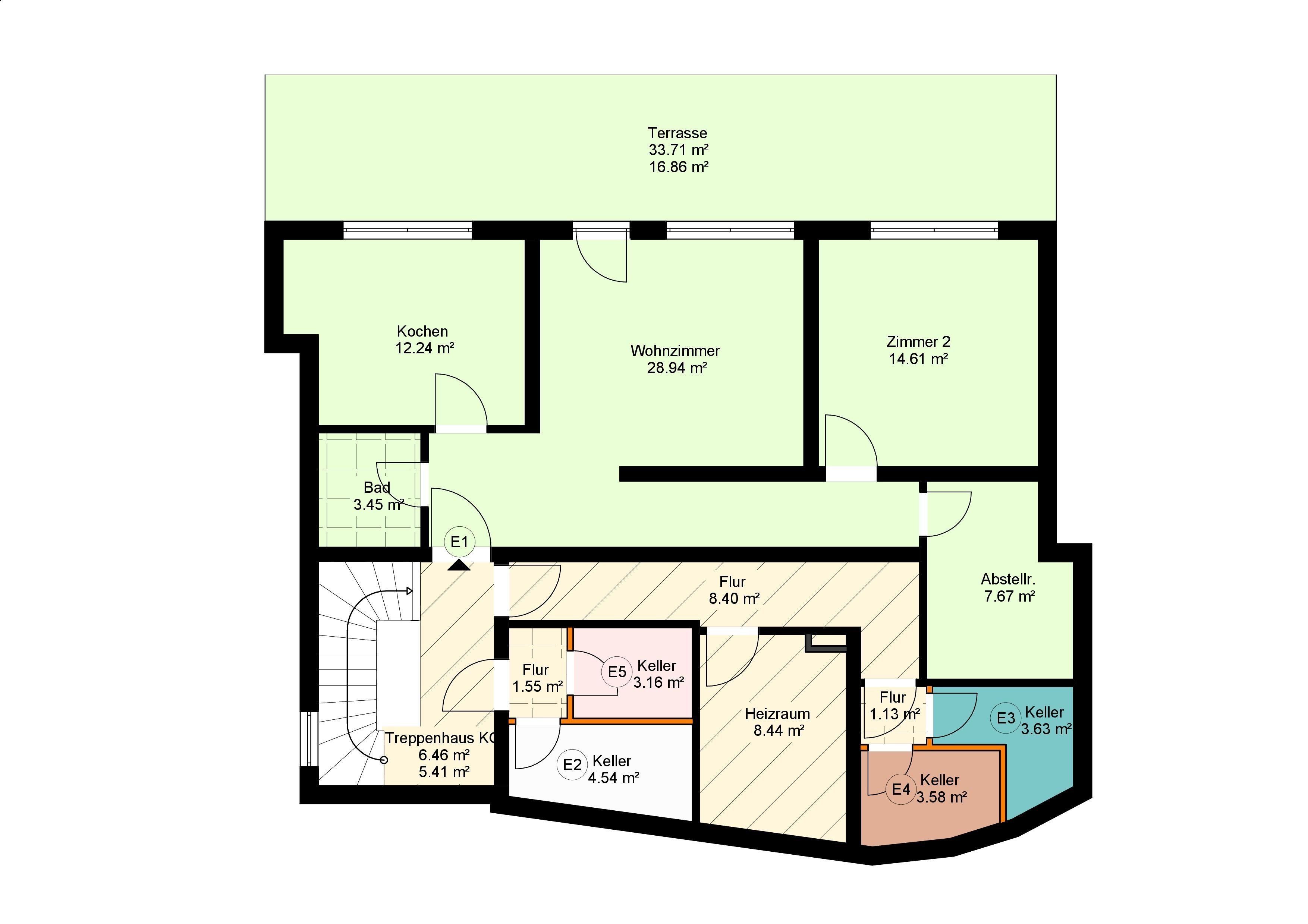 Terrassenwohnung zur Miete 799 € 2 Zimmer 84 m²<br/>Wohnfläche UG<br/>Geschoss ab sofort<br/>Verfügbarkeit Bad Hersfeld Bad Hersfeld 36251