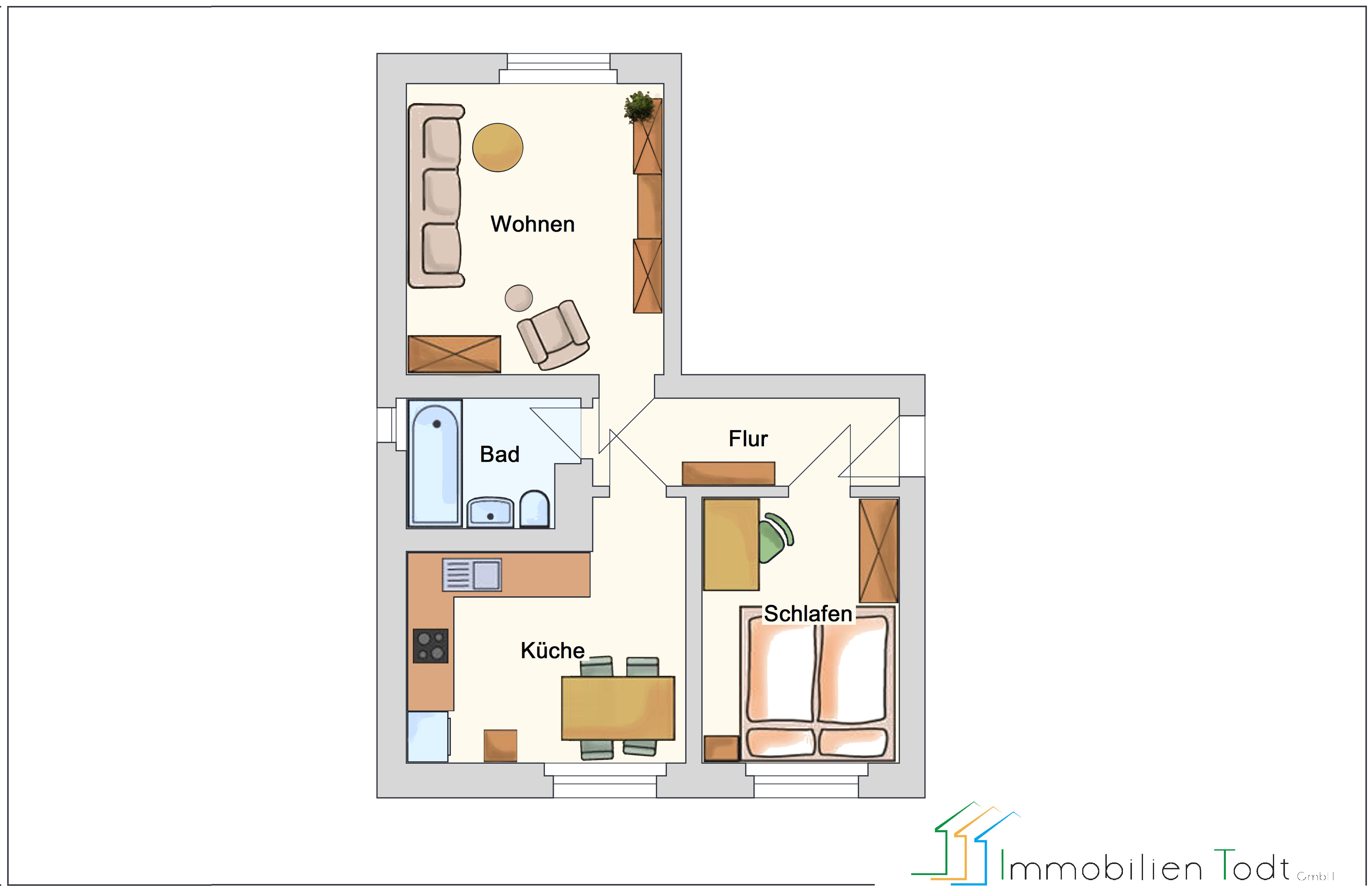 Wohnung zum Kauf 24.000 € 2 Zimmer 46,5 m²<br/>Wohnfläche 01.02.2025<br/>Verfügbarkeit Reusa / Sorga Plauen 08529