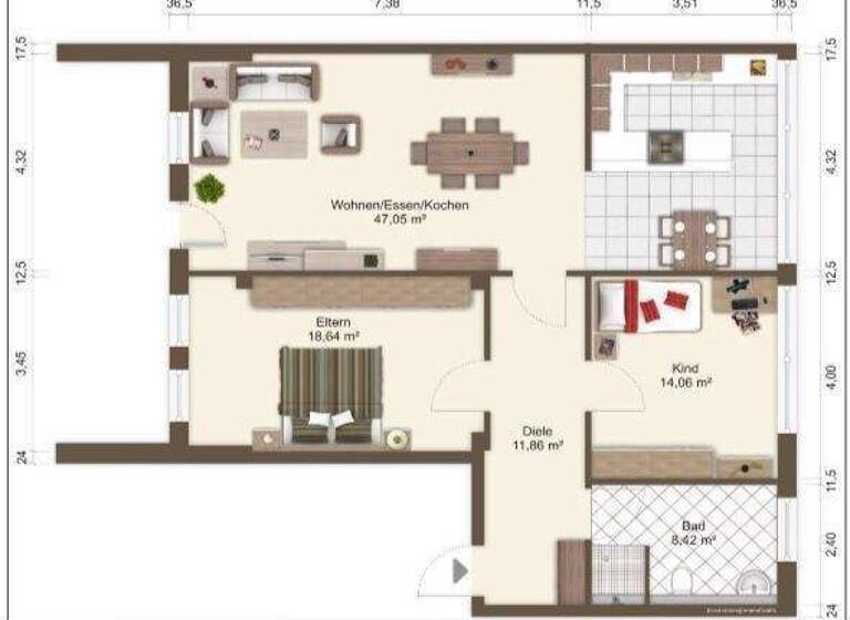 Wohnung zum Kauf 369.000 € 3 Zimmer 103 m² EG frei ab sofort Groß Buchholz Hannover 30655