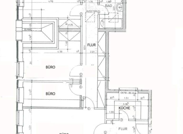 Bürofläche zur Miete 1.000 € 4 Zimmer 98 m² Bürofläche Marktstraße 21-23 Winsen Winsen (Luhe) 21423