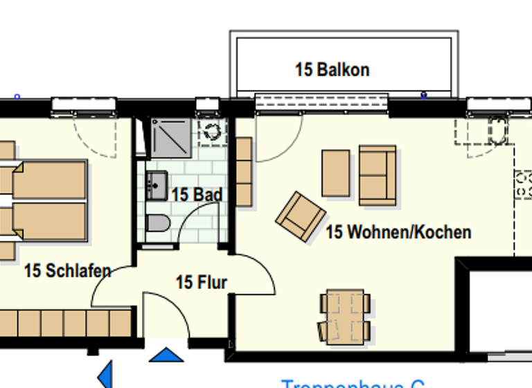 Wohnung zum Kauf provisionsfrei 277.300 € 2 Zimmer 58,4 m² Am Teich 12-15 Innenstadt Neumünster 24534