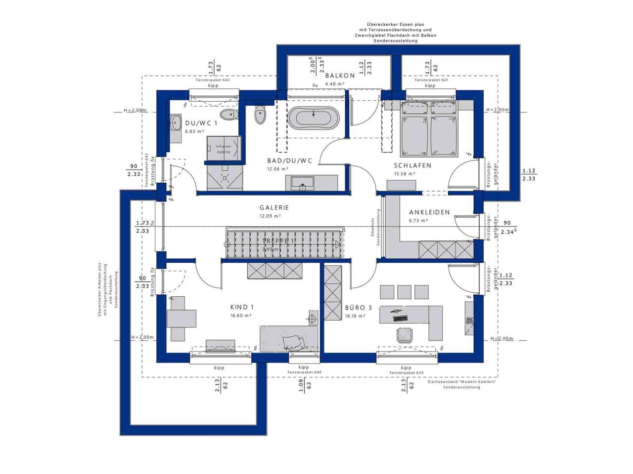 Einfamilienhaus zum Kauf 650.490 € 6 Zimmer 232,7 m²<br/>Wohnfläche 490 m²<br/>Grundstück Wildbader Straße 50/4 Rötenbach Bad Teinach- Zavelstein 75385