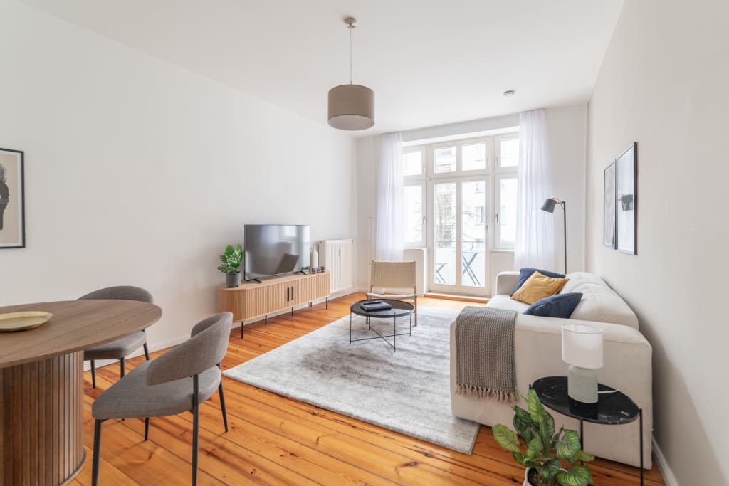 Wohnung zur Miete Wohnen auf Zeit 2.000 € 1 Zimmer 56 m²<br/>Wohnfläche ab sofort<br/>Verfügbarkeit Scharnweberstraße Friedrichshain Berlin 10247