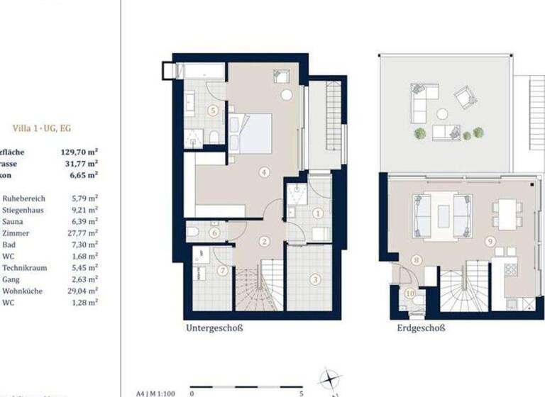 Villa zum Kauf - Erstbezug 1.689.000 € 4 Zimmer 129,7 m² 275 m² Grundstück Wien, Döbling 1190