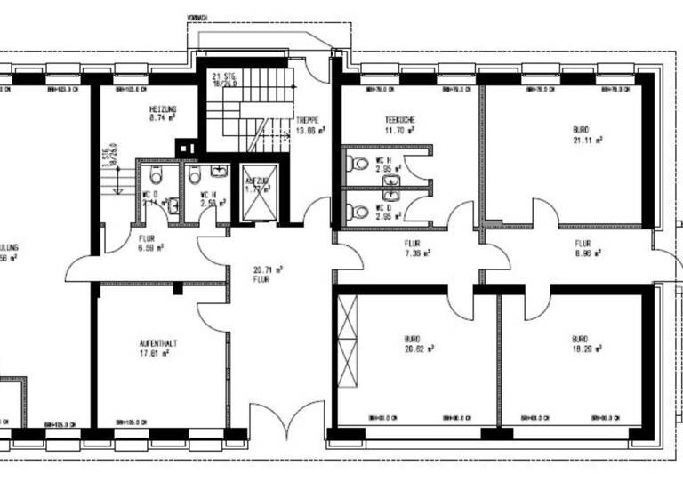 Bürofläche zur Miete provisionsfrei 6 € 206 m² Bürofläche teilbar ab 206 m² Dorstfeld Dortmund 44379