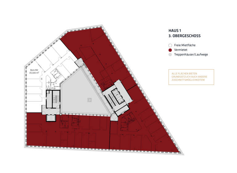 Bürofläche zur Miete provisionsfrei 17,50 € 353,8 m²<br/>Bürofläche Bahnhofsplatz 42 Bahnhofsvorstadt Bremen 28195