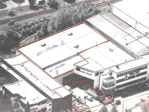 Produktionshalle zur Miete provisionsfrei 5.250 € 1.100 m² Lagerfläche Zeppelinstr. 9 Viernheim 68519