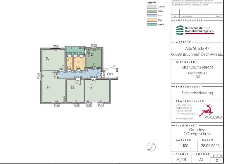 Wohnung zur Miete 721 € 4 Zimmer 90,2 m² 1. Geschoss frei ab 01.05.2026 Alte Straße 47 Bruchmühlbach Bruchmühlbach-Miesau 66892