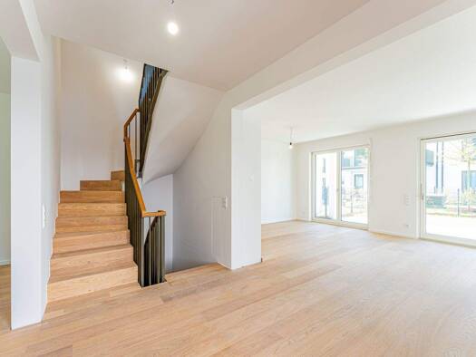 Doppelhaushälfte zum Kauf - Erstbezug provisionsfrei 1.850.000 € 4 Zimmer 167,9 m² 281,6 m² Grundstück Waldschulstraße 53 Trudering-Riem München 81827